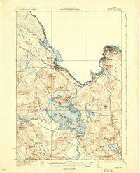 Calais Maine Historical topographic map, 1:62500 scale, 15 X 15 Minute, Year 1932