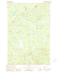 Campbell Brook Maine Historical topographic map, 1:24000 scale, 7.5 X 7.5 Minute, Year 1989