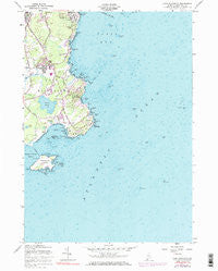 Cape Elizabeth Maine Historical topographic map, 1:24000 scale, 7.5 X 7.5 Minute, Year 1957