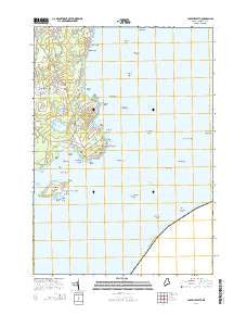 Cape Elizabeth Maine Current topographic map, 1:24000 scale, 7.5 X 7.5 Minute, Year 2014