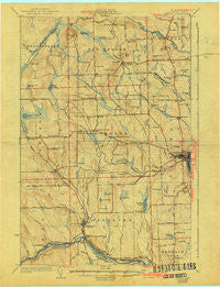 Caribou Maine Historical topographic map, 1:62500 scale, 15 X 15 Minute, Year 1932