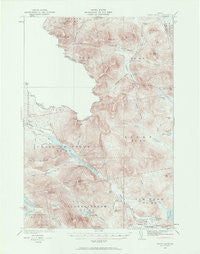 Chain Lakes Maine Historical topographic map, 1:62500 scale, 15 X 15 Minute, Year 1932