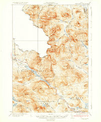 Chain Lakes Maine Historical topographic map, 1:62500 scale, 15 X 15 Minute, Year 1935