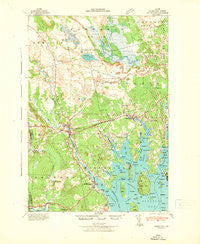 Cherryfield Maine Historical topographic map, 1:62500 scale, 15 X 15 Minute, Year 1942