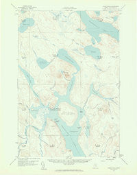 Chesuncook Maine Historical topographic map, 1:62500 scale, 15 X 15 Minute, Year 1958