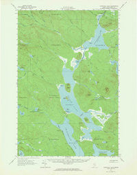 Churchill Lake Maine Historical topographic map, 1:62500 scale, 15 X 15 Minute, Year 1962