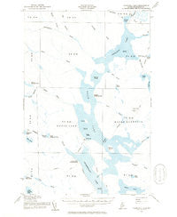 Churchill Lake Maine Historical topographic map, 1:62500 scale, 15 X 15 Minute, Year 1954