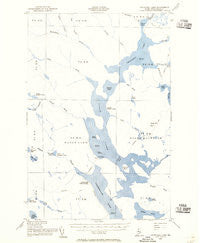 Churchill Lake Maine Historical topographic map, 1:62500 scale, 15 X 15 Minute, Year 1954
