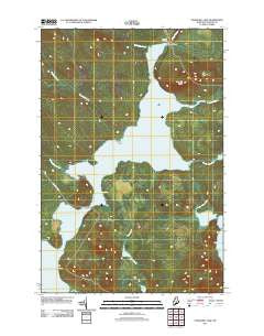Churchill Lake Maine Historical topographic map, 1:24000 scale, 7.5 X 7.5 Minute, Year 2011