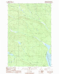 Clarkson Pond Maine Historical topographic map, 1:24000 scale, 7.5 X 7.5 Minute, Year 1989