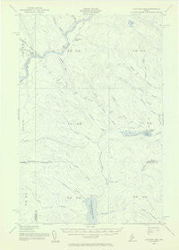 Clayton Lake Maine Historical topographic map, 1:62500 scale, 15 X 15 Minute, Year 1955