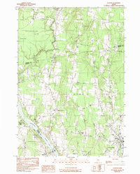 Clinton Maine Historical topographic map, 1:24000 scale, 7.5 X 7.5 Minute, Year 1982