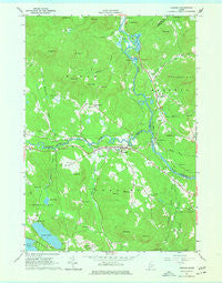 Cornish Maine Historical topographic map, 1:24000 scale, 7.5 X 7.5 Minute, Year 1964