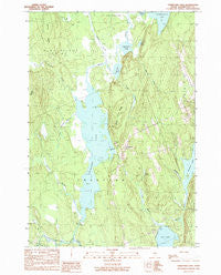 Crawford Lake Maine Historical topographic map, 1:24000 scale, 7.5 X 7.5 Minute, Year 1990