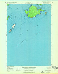 Cross Island Maine Historical topographic map, 1:24000 scale, 7.5 X 7.5 Minute, Year 1949