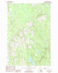 Crystal Maine Historical topographic map, 1:24000 scale, 7.5 X 7.5 Minute, Year 1989