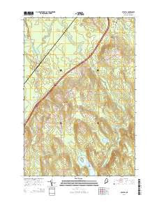 Crystal Maine Current topographic map, 1:24000 scale, 7.5 X 7.5 Minute, Year 2014