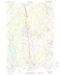 Cumberland Center Maine Historical topographic map, 1:24000 scale, 7.5 X 7.5 Minute, Year 1957