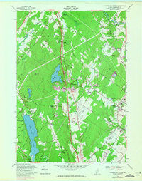 Cumberland Center Maine Historical topographic map, 1:24000 scale, 7.5 X 7.5 Minute, Year 1957
