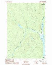 Cunliffe Lake Maine Historical topographic map, 1:24000 scale, 7.5 X 7.5 Minute, Year 1986