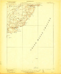 Cutler Maine Historical topographic map, 1:62500 scale, 15 X 15 Minute, Year 1918