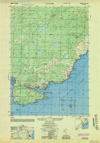 Cutler Maine Historical topographic map, 1:25000 scale, 7.5 X 7.5 Minute, Year 1953