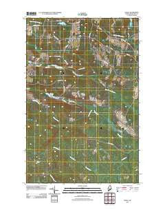 Daigle Maine Historical topographic map, 1:24000 scale, 7.5 X 7.5 Minute, Year 2011