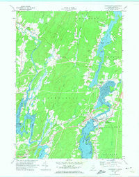 Damariscotta Maine Historical topographic map, 1:24000 scale, 7.5 X 7.5 Minute, Year 1970
