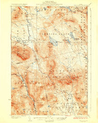 Dead River Maine Historical topographic map, 1:62500 scale, 15 X 15 Minute, Year 1928