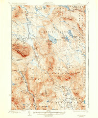 Dead River Maine Historical topographic map, 1:62500 scale, 15 X 15 Minute, Year 1928
