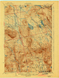Dead River Maine Historical topographic map, 1:62500 scale, 15 X 15 Minute, Year 1928