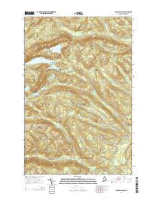 Deboullie Pond Maine Current topographic map, 1:24000 scale, 7.5 X 7.5 Minute, Year 2014