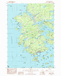 Deer Isle Maine Historical topographic map, 1:24000 scale, 7.5 X 7.5 Minute, Year 1983