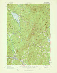 Dixfield Maine Historical topographic map, 1:62500 scale, 15 X 15 Minute, Year 1956