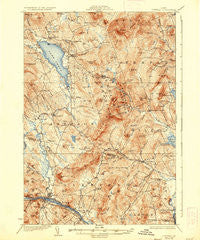 Dixfield Maine Historical topographic map, 1:62500 scale, 15 X 15 Minute, Year 1929