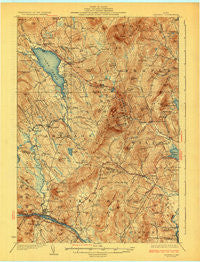 Dixfield Maine Historical topographic map, 1:62500 scale, 15 X 15 Minute, Year 1929
