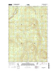 Doucie Brook Maine Current topographic map, 1:24000 scale, 7.5 X 7.5 Minute, Year 2014
