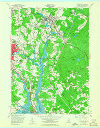 Dover East New Hampshire Historical topographic map, 1:24000 scale, 7.5 X 7.5 Minute, Year 1956