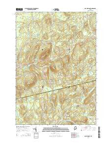 East Dixmont Maine Current topographic map, 1:24000 scale, 7.5 X 7.5 Minute, Year 2014