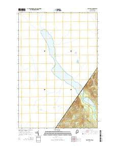 East Lake Maine Current topographic map, 1:24000 scale, 7.5 X 7.5 Minute, Year 2014