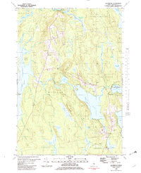Eastbrook Maine Historical topographic map, 1:24000 scale, 7.5 X 7.5 Minute, Year 1981