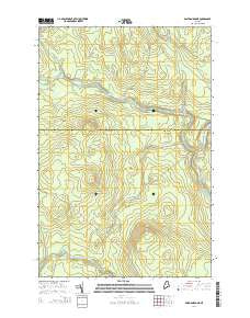 Eastman Brook Maine Current topographic map, 1:24000 scale, 7.5 X 7.5 Minute, Year 2014