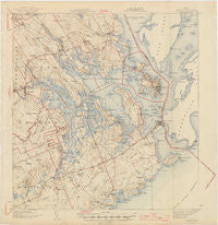 Eastport Maine Historical topographic map, 1:62500 scale, 15 X 15 Minute, Year 1945