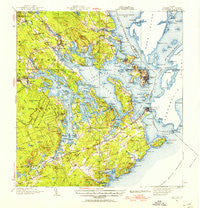 Eastport Maine Historical topographic map, 1:62500 scale, 15 X 15 Minute, Year 1943