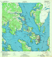 Eastport Maine Historical topographic map, 1:24000 scale, 7.5 X 7.5 Minute, Year 1949