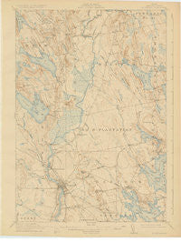 Ellsworth Maine Historical topographic map, 1:62500 scale, 15 X 15 Minute, Year 1911