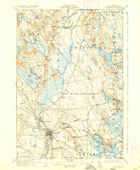 Ellsworth Maine Historical topographic map, 1:62500 scale, 15 X 15 Minute, Year 1911
