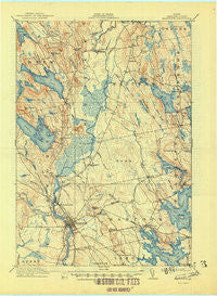 Ellsworth Maine Historical topographic map, 1:62500 scale, 15 X 15 Minute, Year 1911