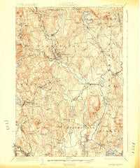 Farmington Maine Historical topographic map, 1:62500 scale, 15 X 15 Minute, Year 1924