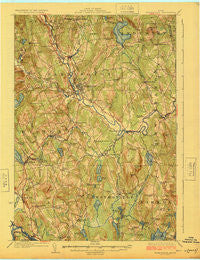 Farmington Maine Historical topographic map, 1:62500 scale, 15 X 15 Minute, Year 1924